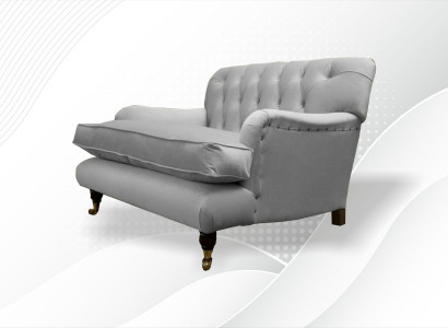 Chesterfield Armchair TV Design Upholstered Sofa Couch Chesterfield Fabric New